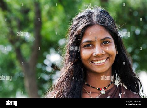 Smiling South Indian Teenage Girl portrait. Andhra Pradesh, India Stock Photo - Alamy