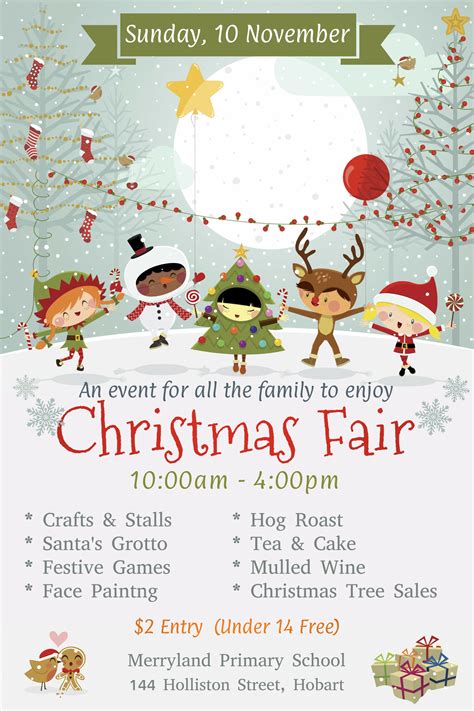 Festive Christmas Fair Poster Design