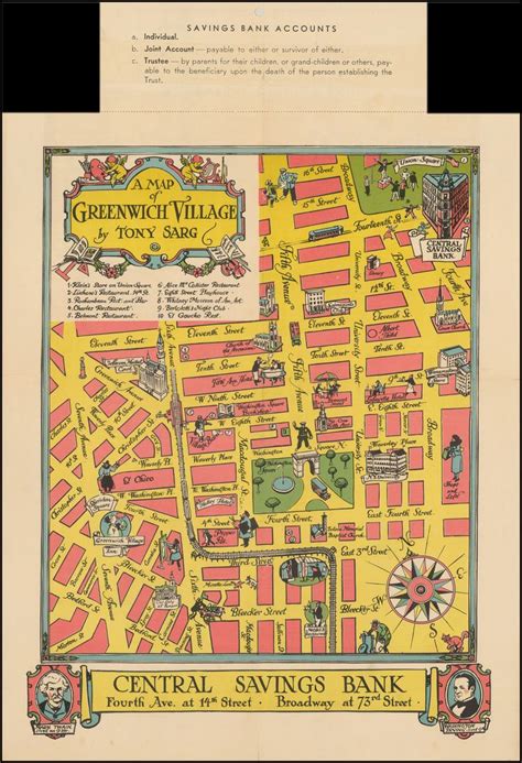 Greenwich village, Map, Village map