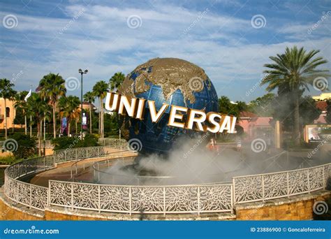 Universal Globe In Universal Orlando, Florida, USA Editorial Image ...