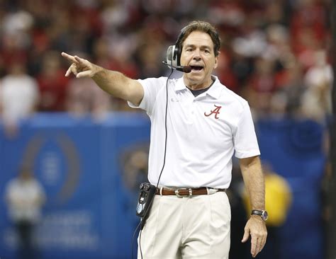 Saban makes first media appearance of spring