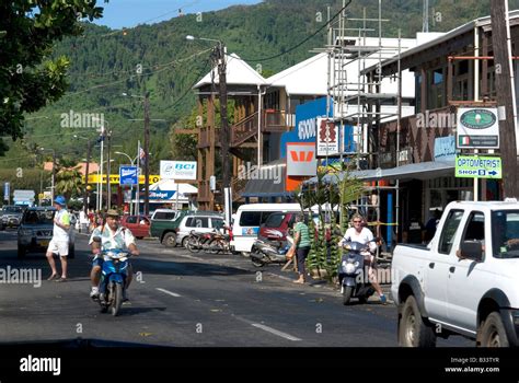 street scene avarua rarotonga cook islands Stock Photo - Alamy