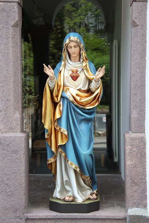 Statue of the Sacred Heart of Mary - Ferdinand Stuflesser 1875