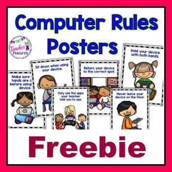 Free COMPUTER RULES POSTERS for Boom Cards and Google Classroom ...