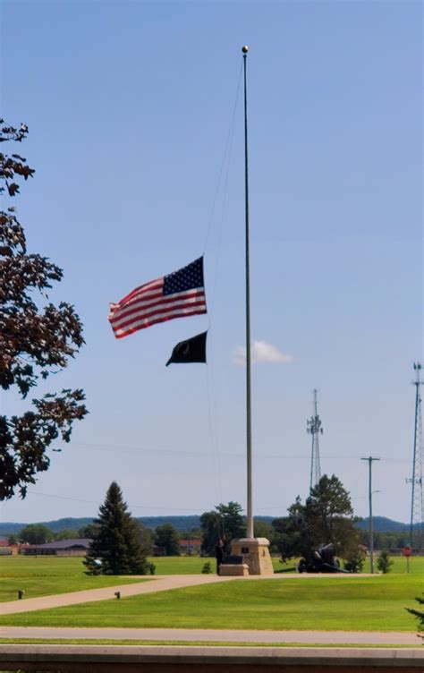 DVIDS - Images - Flag flown at half-staff in honor of former Secretary ...