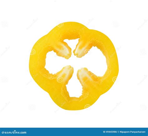 Fresh yellow pepper slices stock photo. Image of bell - 49445986