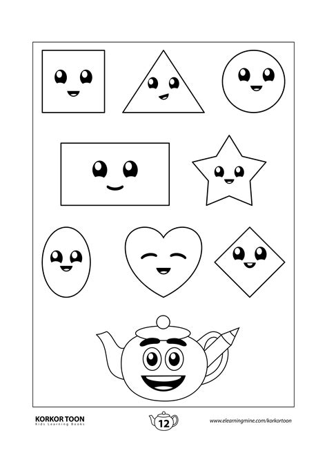 Free Printable Shapes Coloring Pages - Printable Words Worksheets