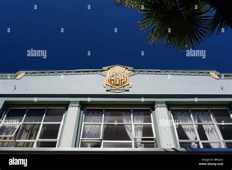 Art Deco buildings in Napier Stock Photo - Alamy