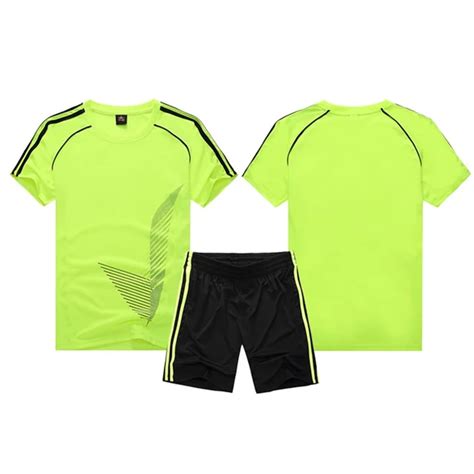 Hot Mens Soccer Jerseys Sets Teens mens Football Training Breathable Football Jerseys Custom ...