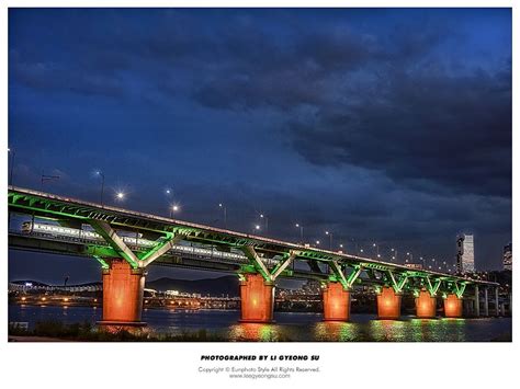 청담대교-Cheongdam Bridge Night View | Views, Night, Bridge