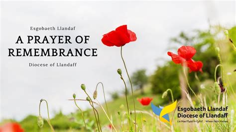 A Prayer of Remembrance | Diocese of Llandaff - YouTube