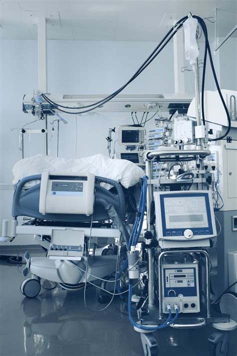 Complex Technical Equipment in the Intensive Care Unit Stock Photo - Image of facilities ...