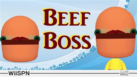 Mii Maker: How To Create Beef Boss! - YouTube