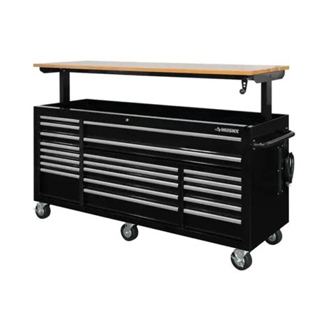 20 DRAWER MOBILE Rolling Workbench solid wood top tool cabinet ...