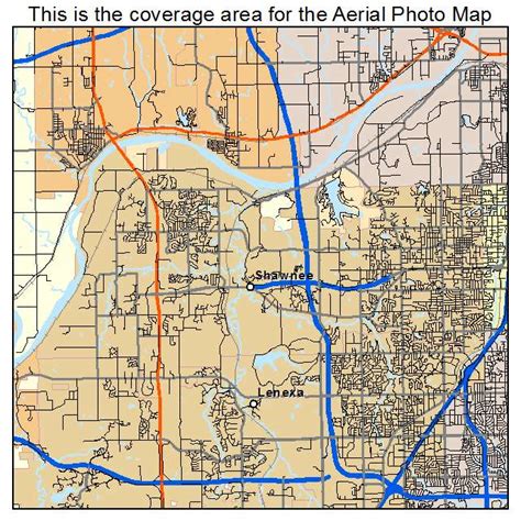 Aerial Photography Map of Shawnee, KS Kansas