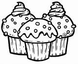 Cupcake coloring Pages  ColoringLib sketch template