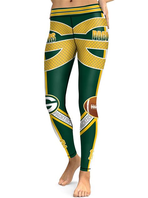 High Waist Leggings NFL Green Bay Packers Football - RobinPlaceFabrics