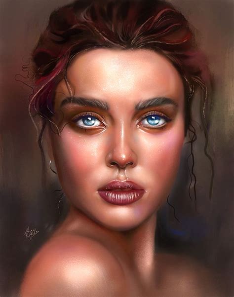 Amazing Digital Illustration Portrait Paintings by Ahmed Karam | Design | Graphic Design ...