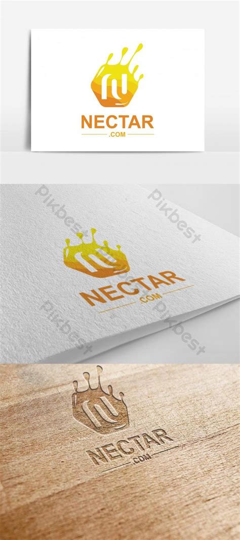 Creative And Amazing Nectar Logo Design Vector Template | EPS Free Download - Pikbest