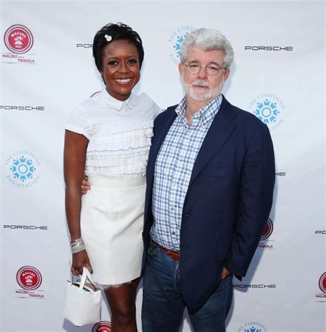 George Lucas, 68, celebrates engagement to girlfriend Mellody Hobson after seven years of dating ...