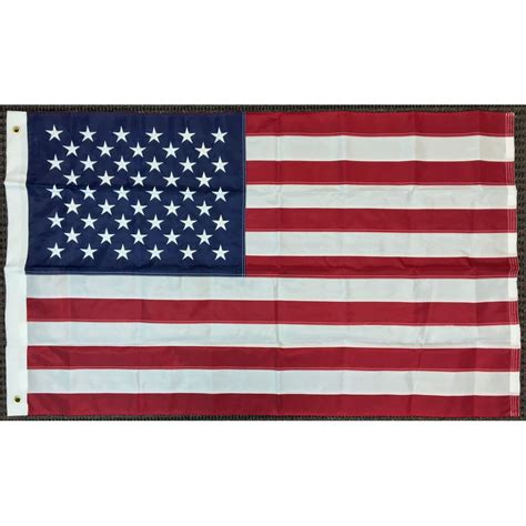 3x5 American Nylon Embroidered Stars Flag United States USA Banner Sewn Stripes - Walmart.com ...