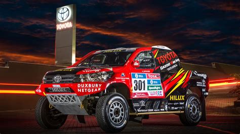 Download Wallpaper 1920x1080 Toyota Hilux SUV car, Dakar Rally Full HD ...