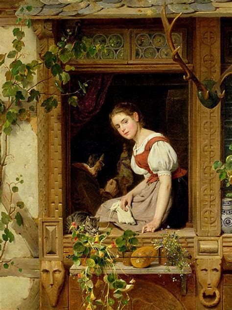 AUGUST FRIEDRICH SIEGERT (1820/1883), GERMAN PAINTER – Charming realistic paintings