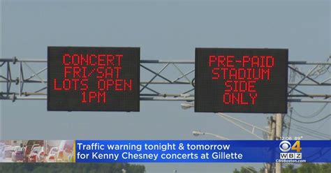 Traffic expected ahead of Kenny Chesney concerts at Gillette Stadium ...