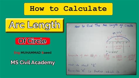 How to Calculate Arc Length Of Circle best Method - YouTube