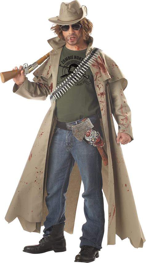 Amazon.com: California Costumes Men's Zombie Hunter Costume,Tan,Large ...