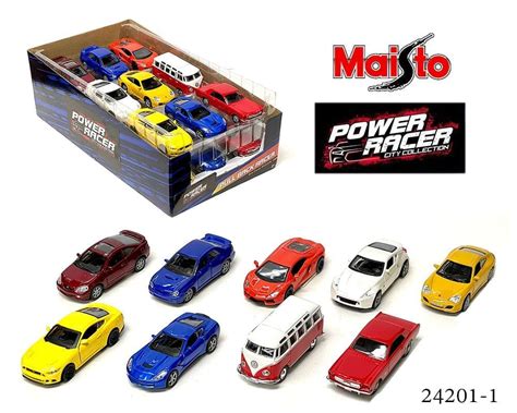 Maisto 4.75" Power Racer Pullback Action Assortment 1 - M & J Toys Inc. Die-Cast Distribution ...