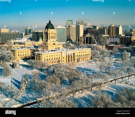 Winnipeg skyline, Winnipeg, Manitoba, Canada Stock Photo - Alamy