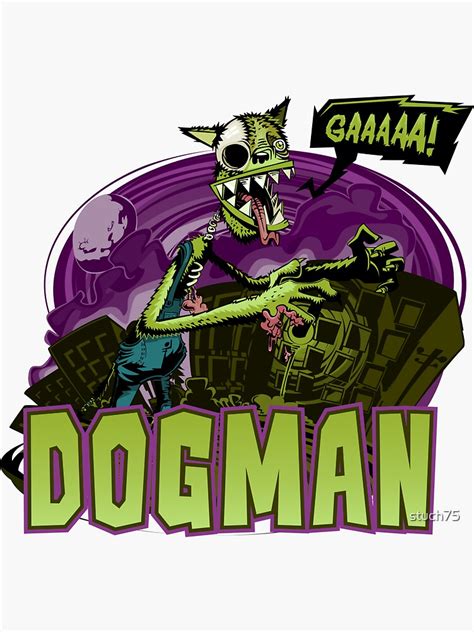 "Dogman" Sticker for Sale by stuch75 | Redbubble