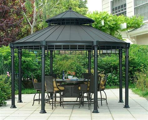 36 Spectacular Hardtop Gazebo Ideas | Round gazebo, Patio gazebo ...