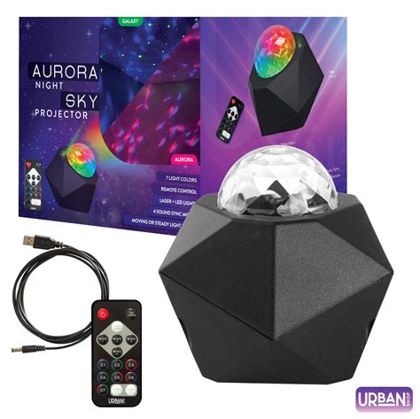 Urban Shop Aura Projector with Laser, Black - Walmart.com