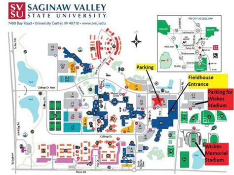 Ferris State University Campus Map - Printable Map