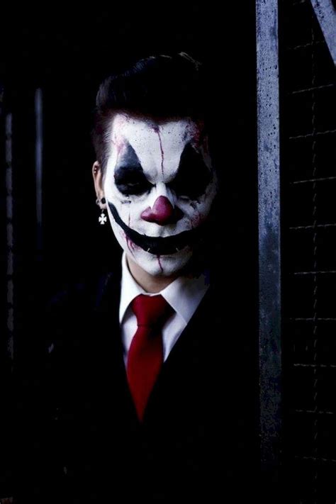 nice 50+ Genius Halloween Ideas Ever #halloweenmakeup | Scary clown makeup, Scary halloween ...