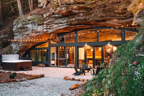 The Cave — Luxury Hocking Hills, Ohio Cabins & A-Frame | Dunlap Hollow