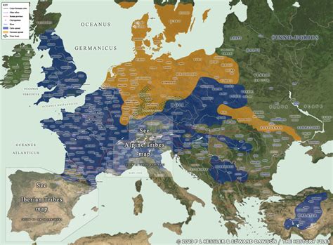 Map of Europe's Tribes