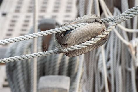 Sail Ship Shrouds and Ropes Stock Image - Image of detail, yacht: 65755047