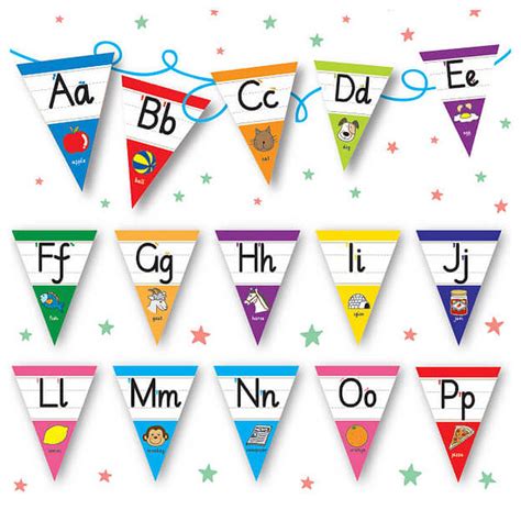 Pedagogs Alphabet Bunting | A-Z Flags | Classroom Display