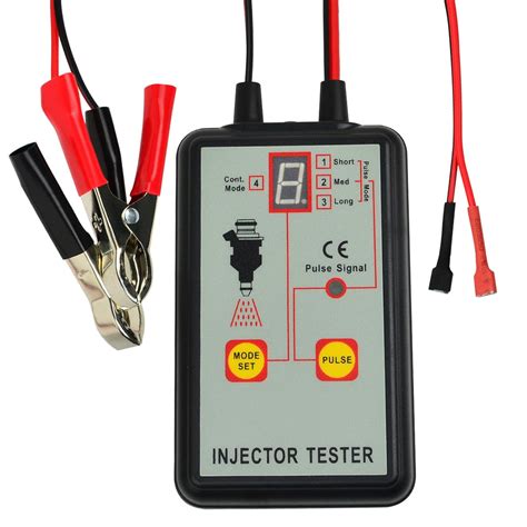 Automotive Fuel Injector Tester, 12V 4 Pulse Modes Handheld Car Vehicle ...