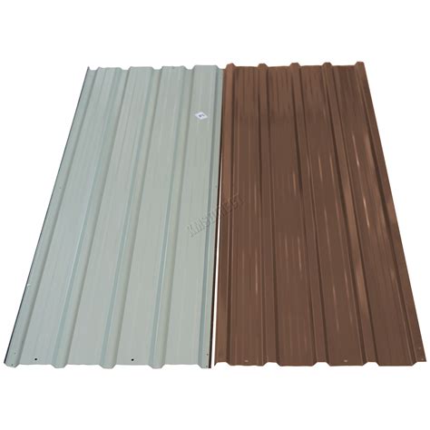 BIRCHTREE 16X Roof Sheets Corrugated Garage Carport Shed Metal Roofing ...