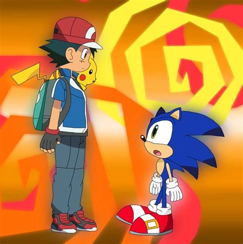 When you meet Sonic by Alex13Art on DeviantArt | Pokemon crossover, Art, Sonic