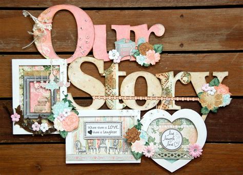 Scrapperlicious: Our Story Wood Frame