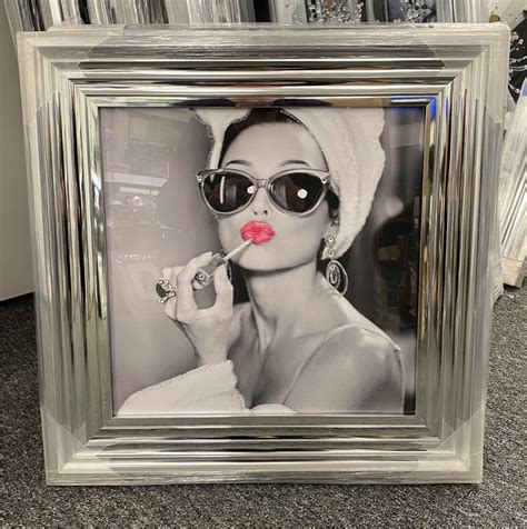 "Audrey Hepburn Glamour Lady" Wall Art in stock for a quick delivery
