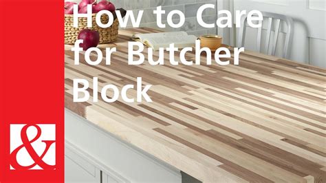 How to Care for Butcher Block - YouTube