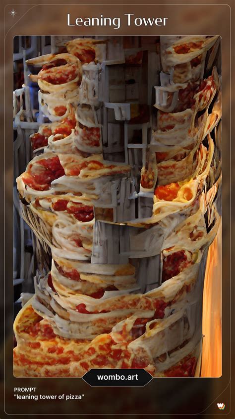 Leaning Tower of Pizza : r/aiArt