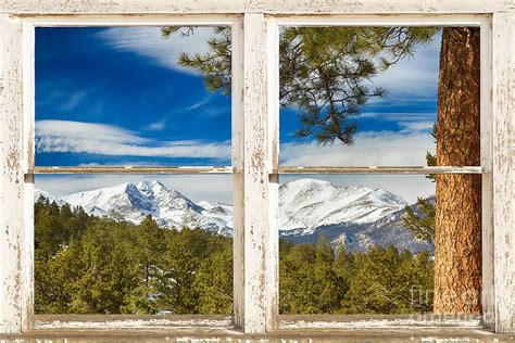 Colorado Rocky Mountain Rustic Window View Photograph by James BO ...