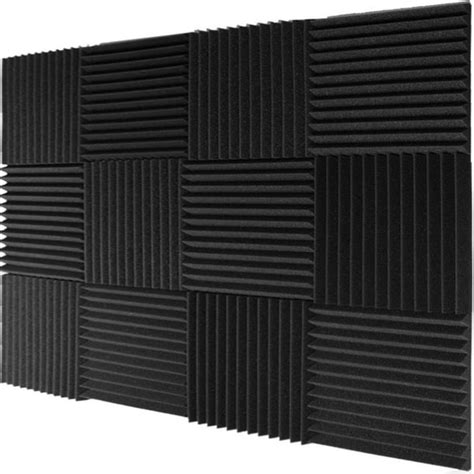 12Pack Acoustic Foam Panels Soundproof Studio Soundproofing Wall Tiles for Walls Sound Absorbing ...